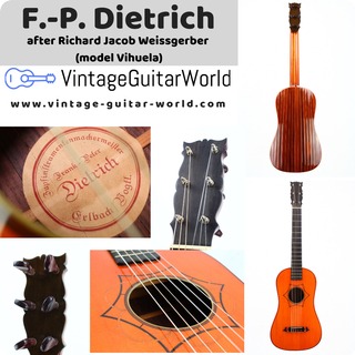 Frank Peter Dietrich Weissgerber Model (viuhela, Tielke Guitar, Chitarra Battenta)