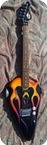 American Showster Guitars-AS-57 CLASSIC BIKER GAS TANK-1986-Black Flame