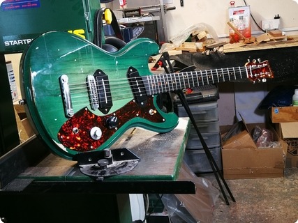 T.p.customs Guitars Meteorite Type I 2018 Aged Green Burst 
