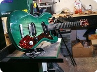 T.P.Customs Guitars Meteorite Type I 2018 Aged Green Burst 