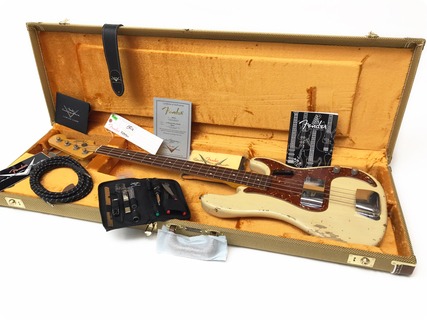 Fender 62 Reissue Precision Bass Custom Shop Heavy Relic 2015 Vintage Blonde 2015 Vintage Blonde
