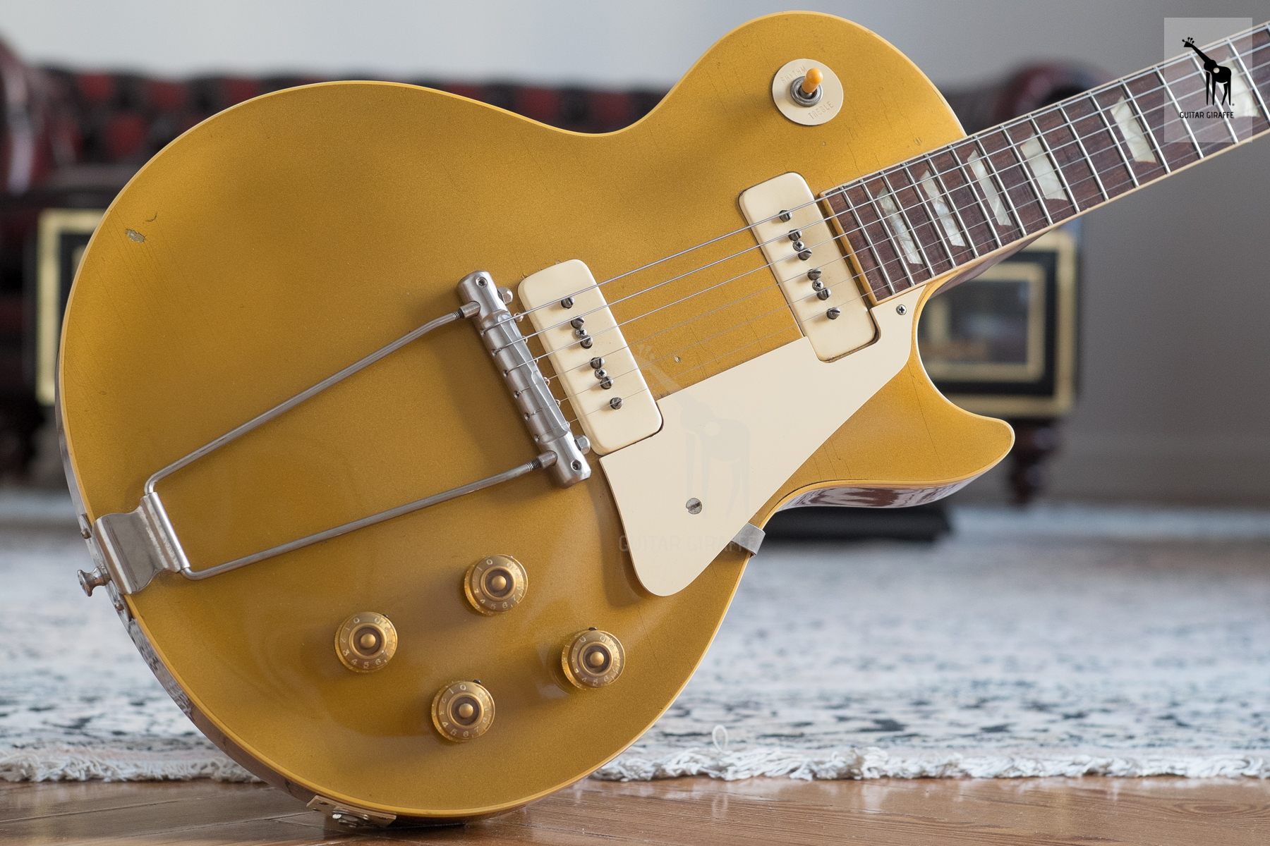 Gibson Les Paul Standard 1953 Goldtop Guitar For Sale Guitar Giraffe