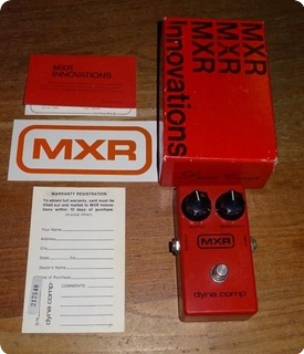 Mxr Dyna Comp 1977 Red