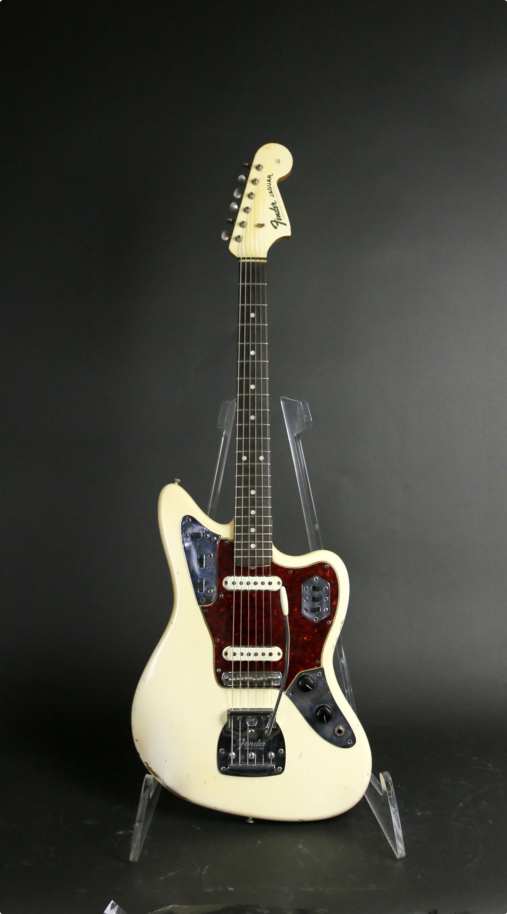 Fender Jaguar 1964 Olympic White Guitar For Sale JaysVintage