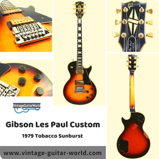 Gibson Les Paul Custom 1979 Tobacco Sunburst