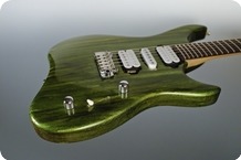 M.O.V. Guitars Viola SP24 FlatTop Green Drip Metallic