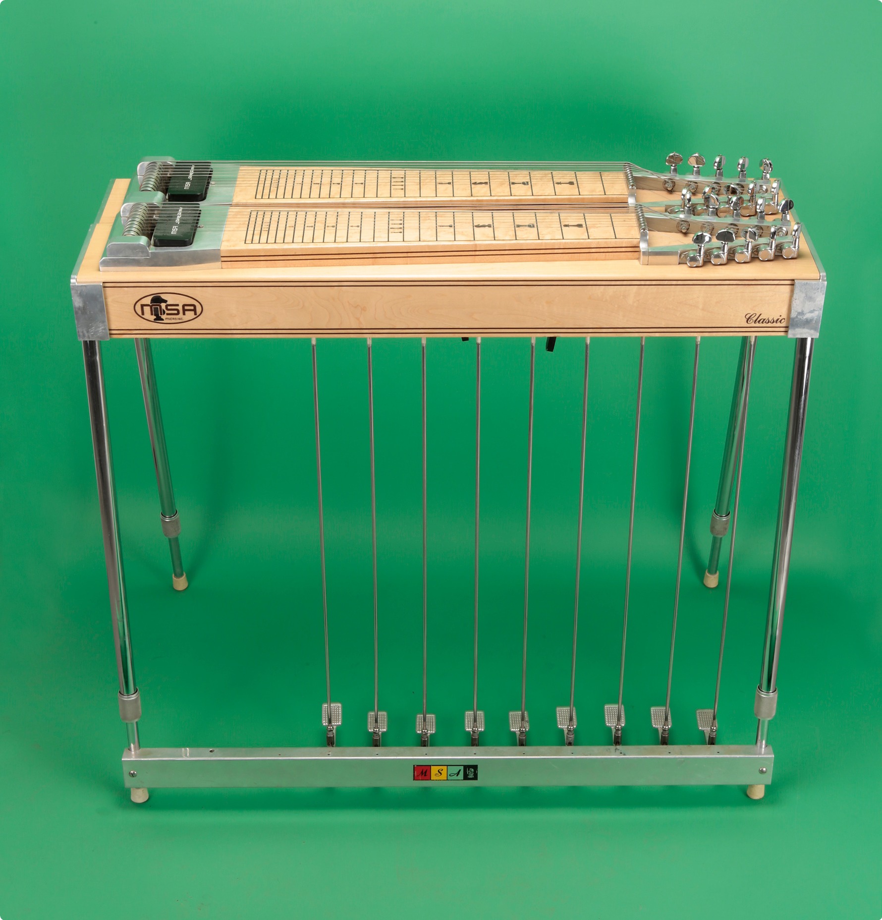 MSA Classic Pedal Steel Guitar 1977 Natural Guitar For Sale Jay Rosen Music