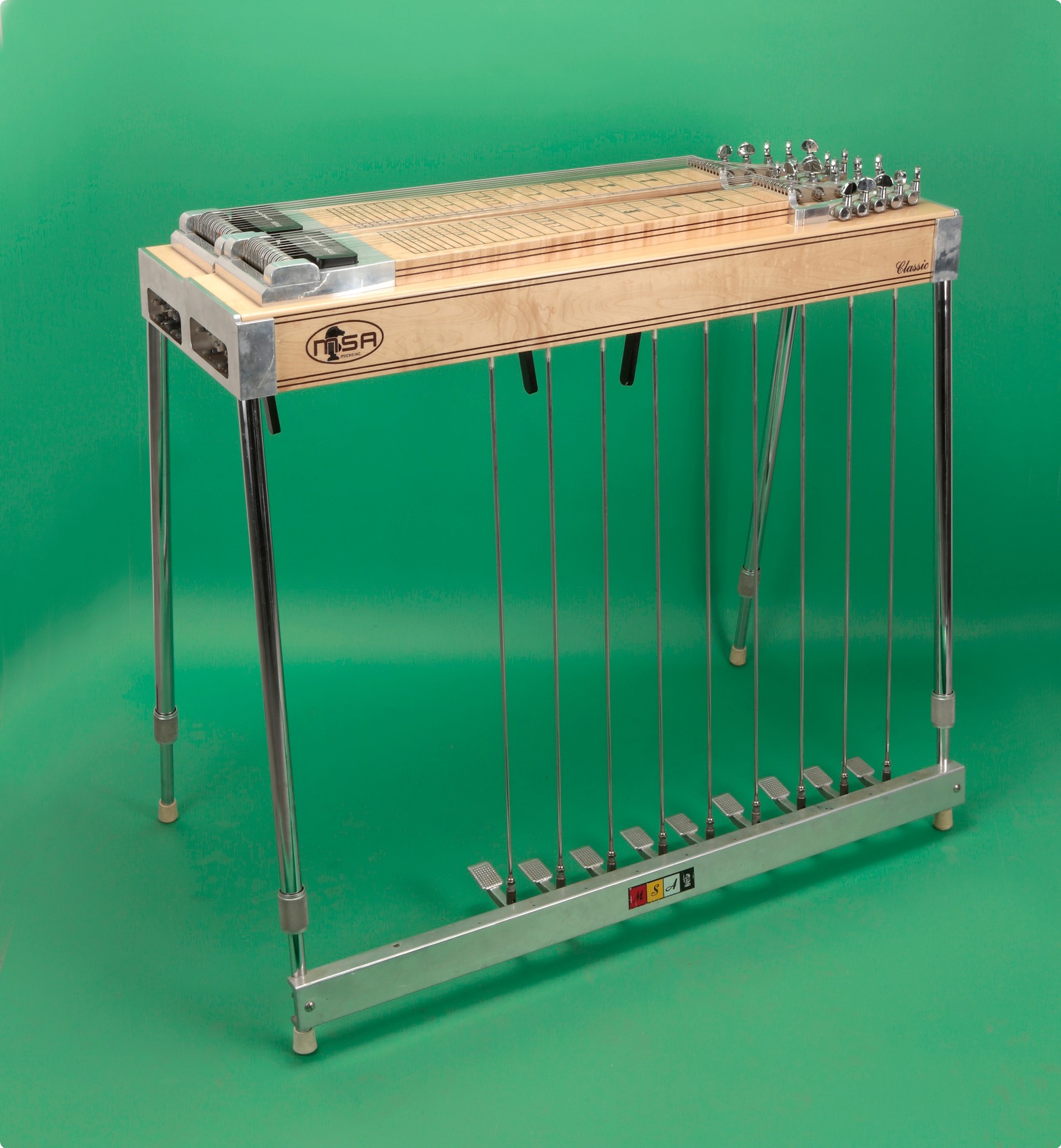 MSA Classic Pedal Steel Guitar 1977 Natural Guitar For Sale Jay Rosen Music