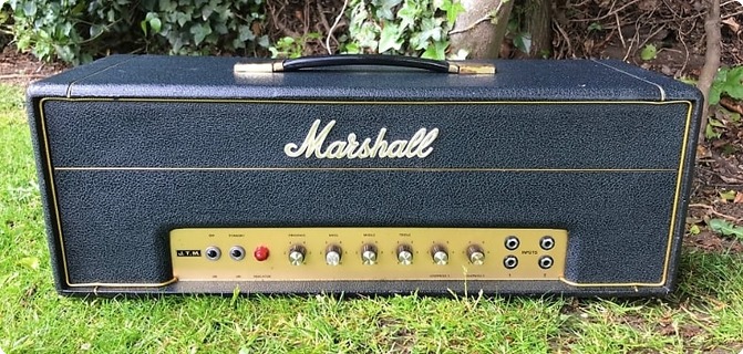 Marshall Jtm 50 Flag Logo Plexi  1967 Black