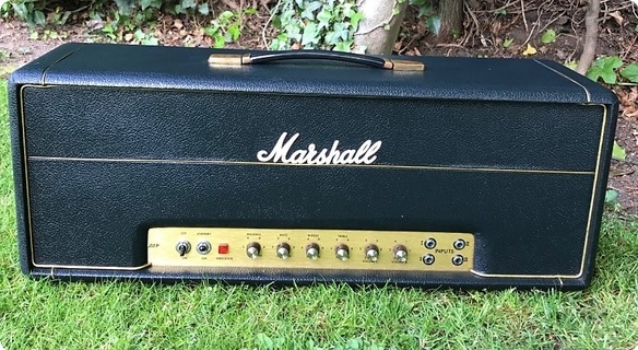 Marshall Jmp 50 Head With Laydown Mains Transformer  1973 Black