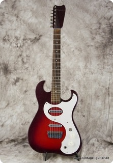 Danelectro Silvertone 1457 Red Burst