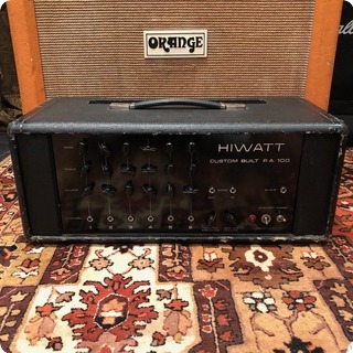 Hiwatt Vintage 1970 Hiwatt Custom Built Pa100 100w Dr112 Amplifier