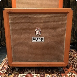 Orange Vintage 1974 Orange 4x12 Original Guitar Cabinet Amplifier Fane 122593