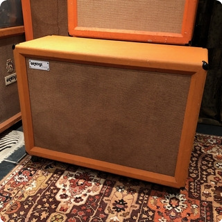 Matamp Vintage 1968 Orange Matamp 4x12 Original Offset Cabinet Fane