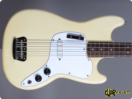 Fender Musicmaster Bass 1974 Olympic White