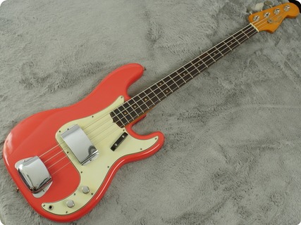 Fender Precision Bass 1963 Fiesta Red Refin