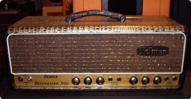 Selmer Bassmaster Fifty& Cabinet 1x18 1965 Croc Skin