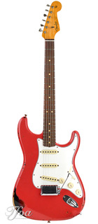 Fender Custom Fender 63 Stratocaster Relic Fiesta Red Over Sunburst