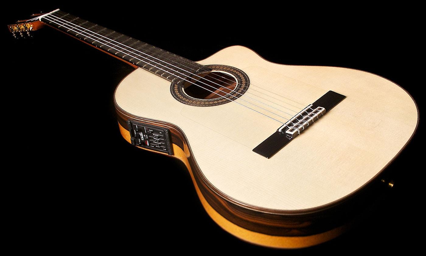 Cordoba 55FCE Limited Flamenco Guitar Spruce/Ziricote (Lam.) Lacquer Guitar For Sale Guitar