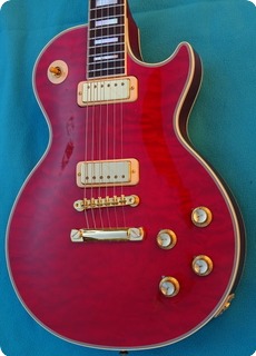 Gibson  68 Les Paul Custom Q Carved Aaa Quilted  2000 Red Quilted Maple Top