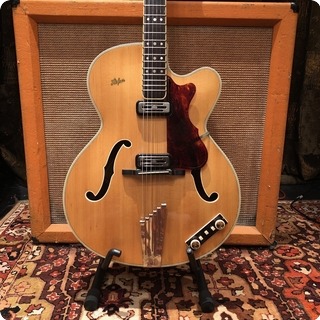 Hofner Vintage 1962 Hofner President Natural Blonde Electric Guitar Ohsc