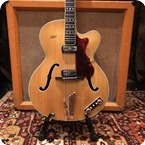 Hofner Vintage 1962 Hofner President Natural Blonde Electric Guitar OHSC