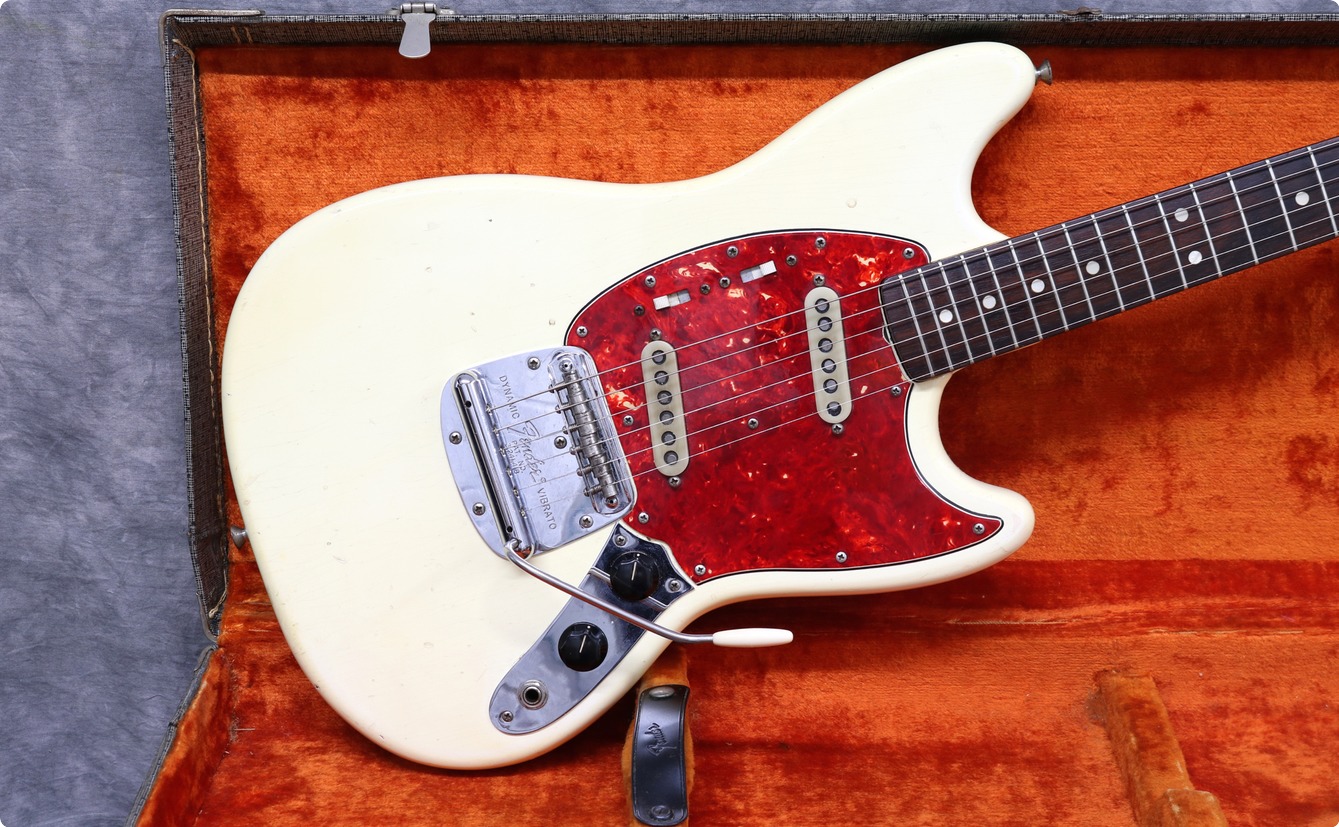 Fender Mustang 1966 Olympic White Guitar For Sale Andy Baxter Bass 