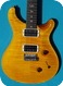 Paul Reed Smith Prs Custom 24 Ten Top 2011-Ambra Yellow Flam Top