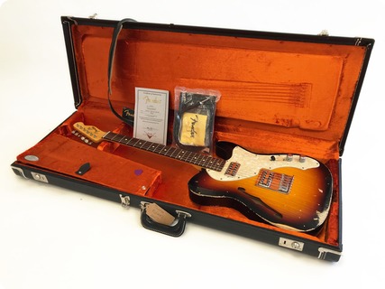 Fender  Fender Telecaster Thinline – Custom Shop Heavy Relic – Tv Jones Mod 2007 Sunburst 2007 Sunburst