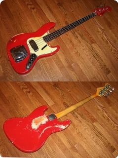Fender Jazz Bass   (feb0339) 1962 Dakota Red 