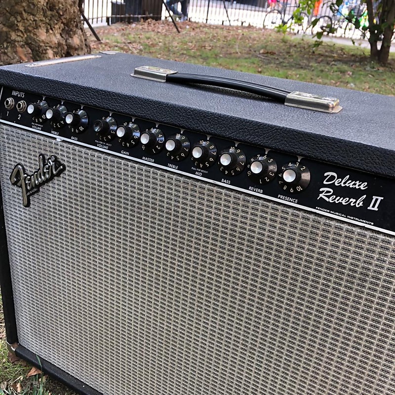 Fender Deluxe Reverb II Paul Rivera Era 1980 Black Amp For Sale Denmark