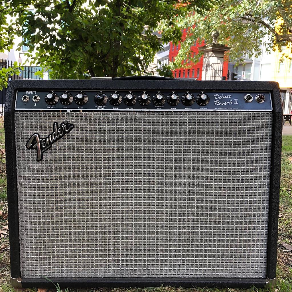 Fender Deluxe Reverb II Paul Rivera Era 1980 Black Amp For Sale Denmark