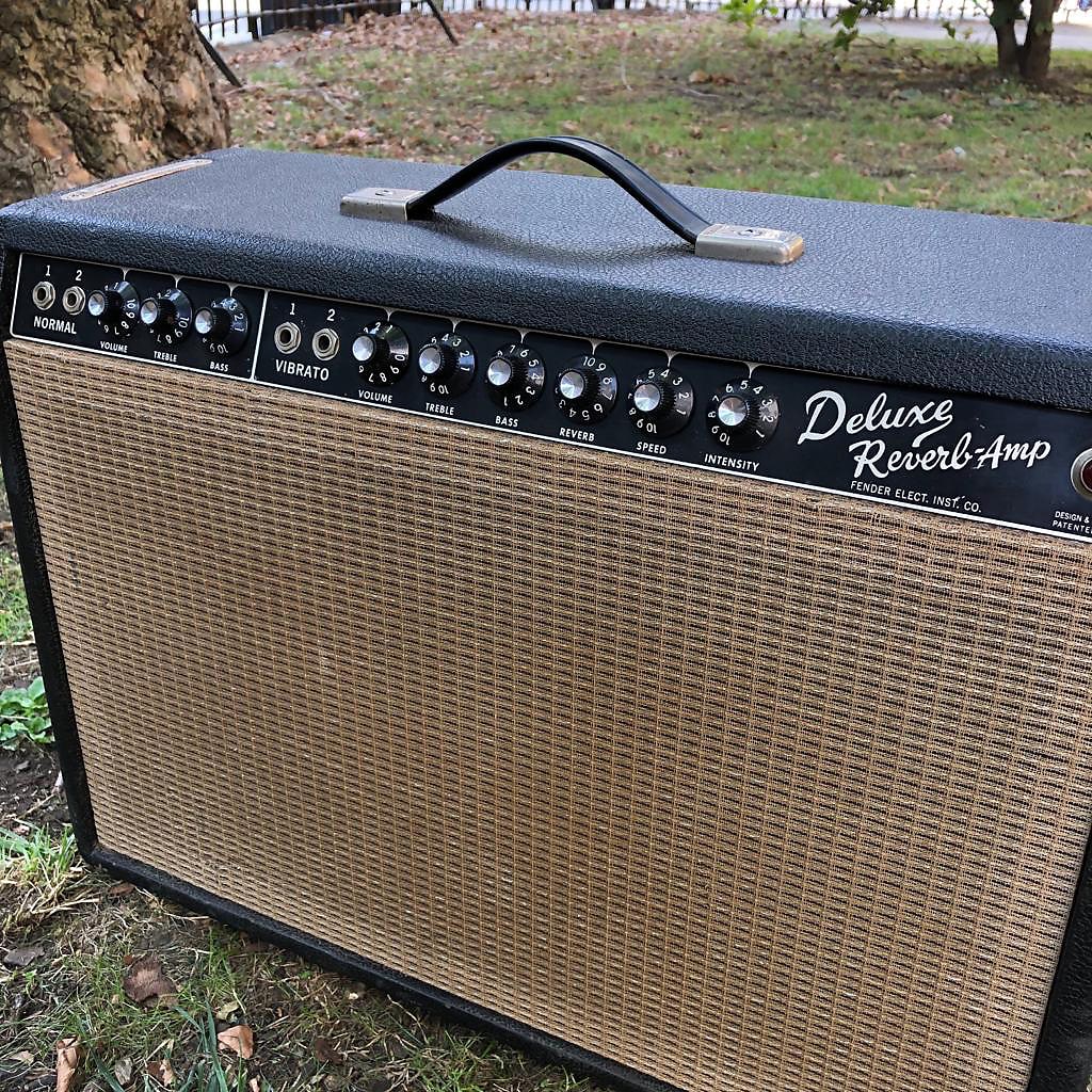 Fender Deluxe Reverb 1964 Blackface Amp For Sale Denmark Street Guitars