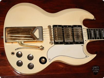 Gibson Sg Les Paul Custom  (gie1133)  1961 Polaris White
