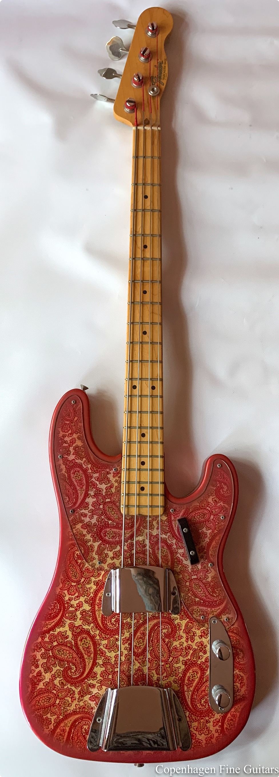 Fender Precision Bass 1968 Paisley Bass For Sale Copenhagen Fine Guitars