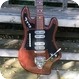 Welson ELLL-Son Italian Bizarre Guitar 1964-Brown Wooden Effect Finish