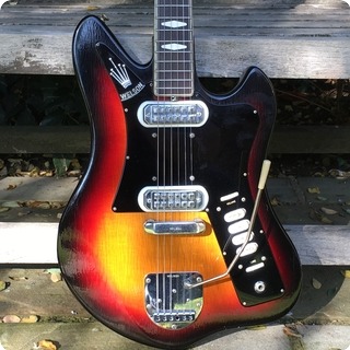 Welson Solid 2v Made In Italy 1963 Sunburst