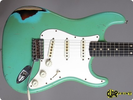 Fender Custom Shop Stratocaster ´59  John Cruz 2015 Seafoam Green Over 3 Tone Sunburst