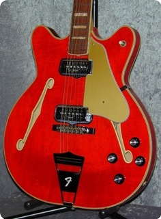 Fender Coronado Ii. 1967 Original Translucent Red.