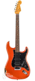 Fender Custom 60 Strat Heavy Relic Candy Tangerine Over Black