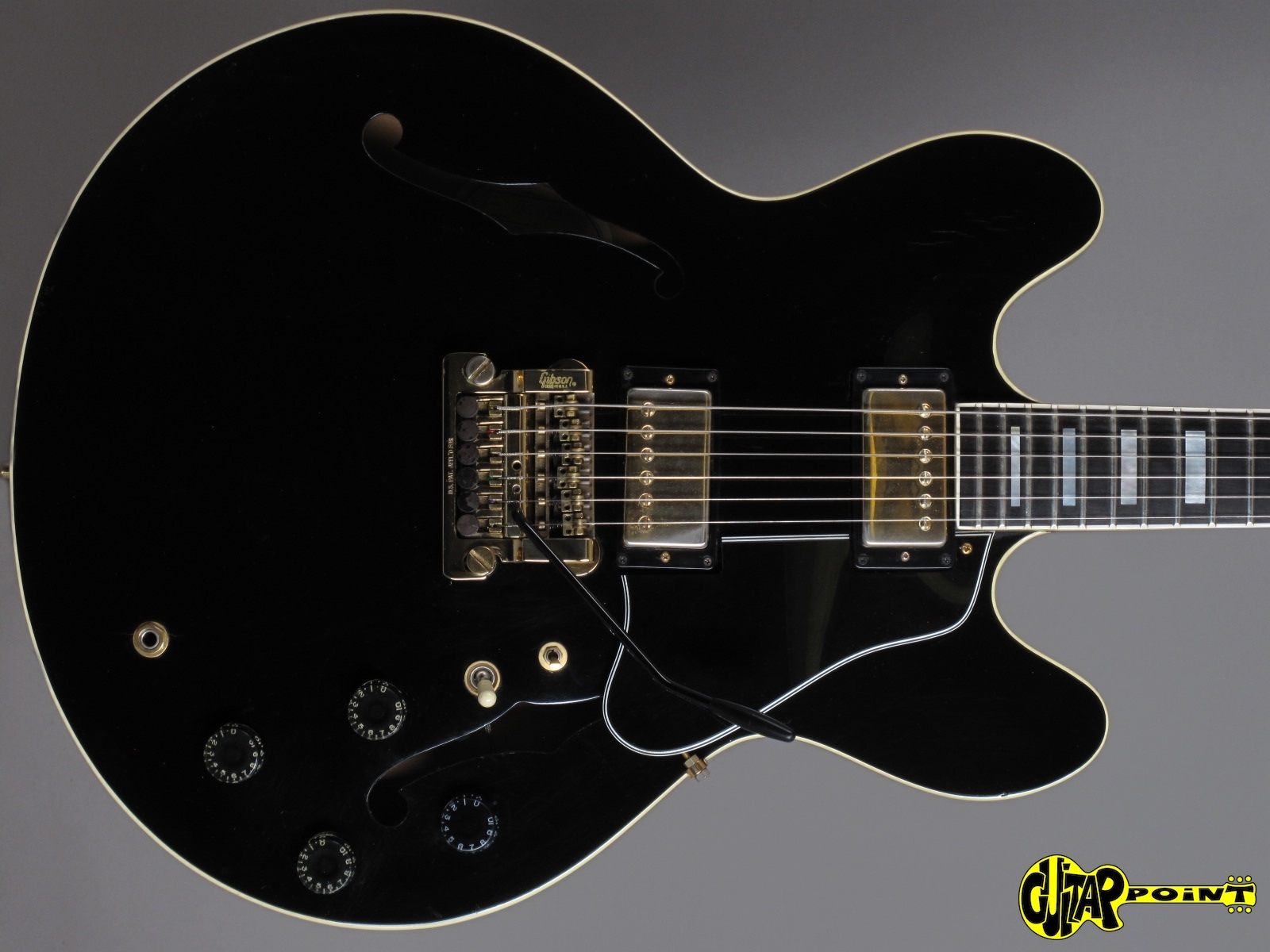 Korrupt labyrint ubehageligt Gibson ES 347 TD 1983 Ebony Guitar For Sale GuitarPoint