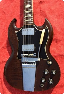 Gibson Sg Standard Maestro Lira Vibrola 1968 Walnut