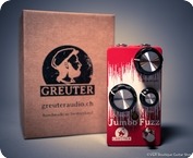 Greuter Audio-Jumbo Fuzz-White On Red