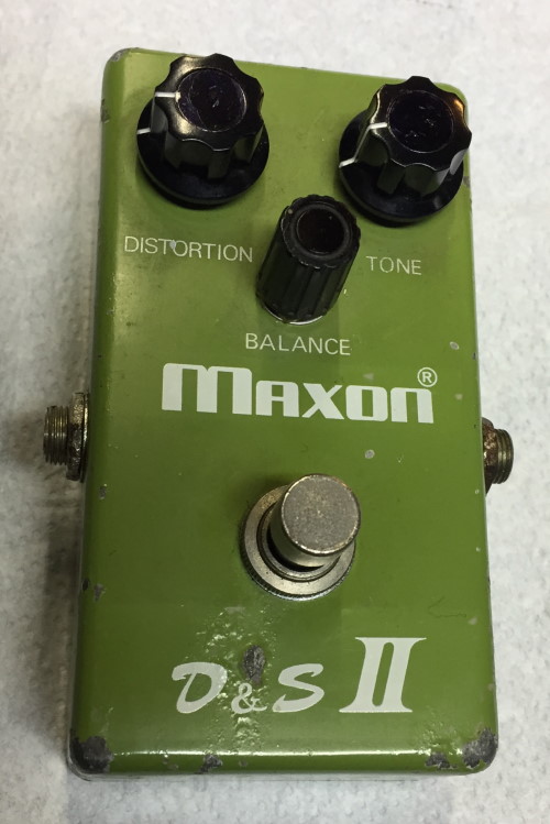 Maxon D&S II Distortion Sustainer 1978 Green Box Effect For Sale 