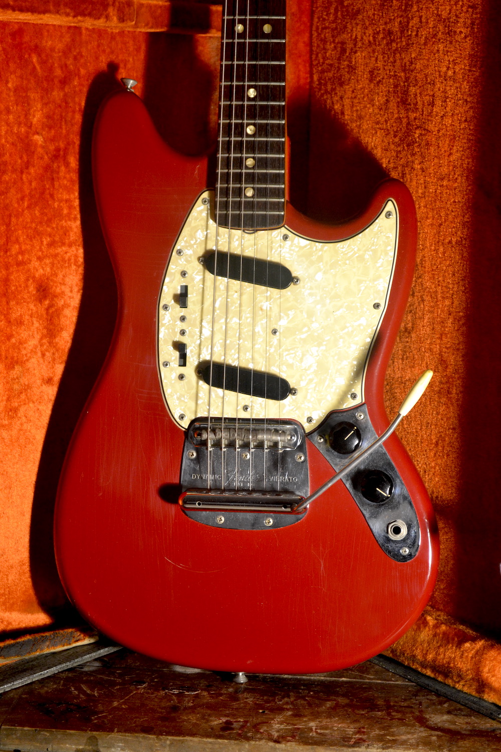 Fender Mustang 1966 Red Guitar For Sale CescosCornerGuitars