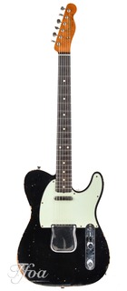 Fender Custom Fender Telecaster Custom 62 Black Relic Roasted Maple Neck Near Mint 2017