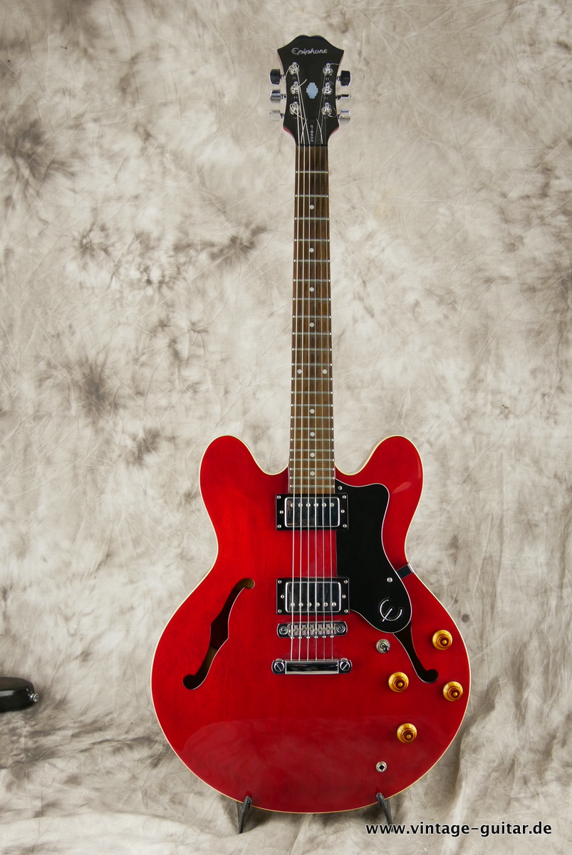 løbetur Solformørkelse Hammer Epiphone Dot 1999 Cherry Guitar For Sale Vintage Guitar Oldenburg