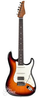 Suhr Classic S 3 Tone Sunburst Flamed Roasted Neck Hss Ltd