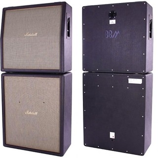 Marshall Custom 4x12 Cabinets Ex Jack Bruce Cream 1989 Black