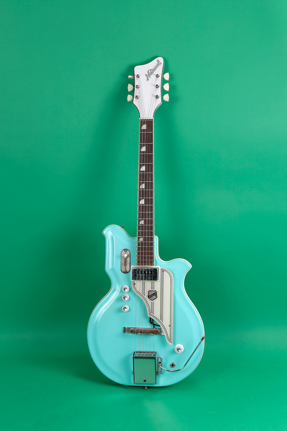 National Newport 84 1964 Sea Foam Green Guitar For Sale Jay Rosen Music